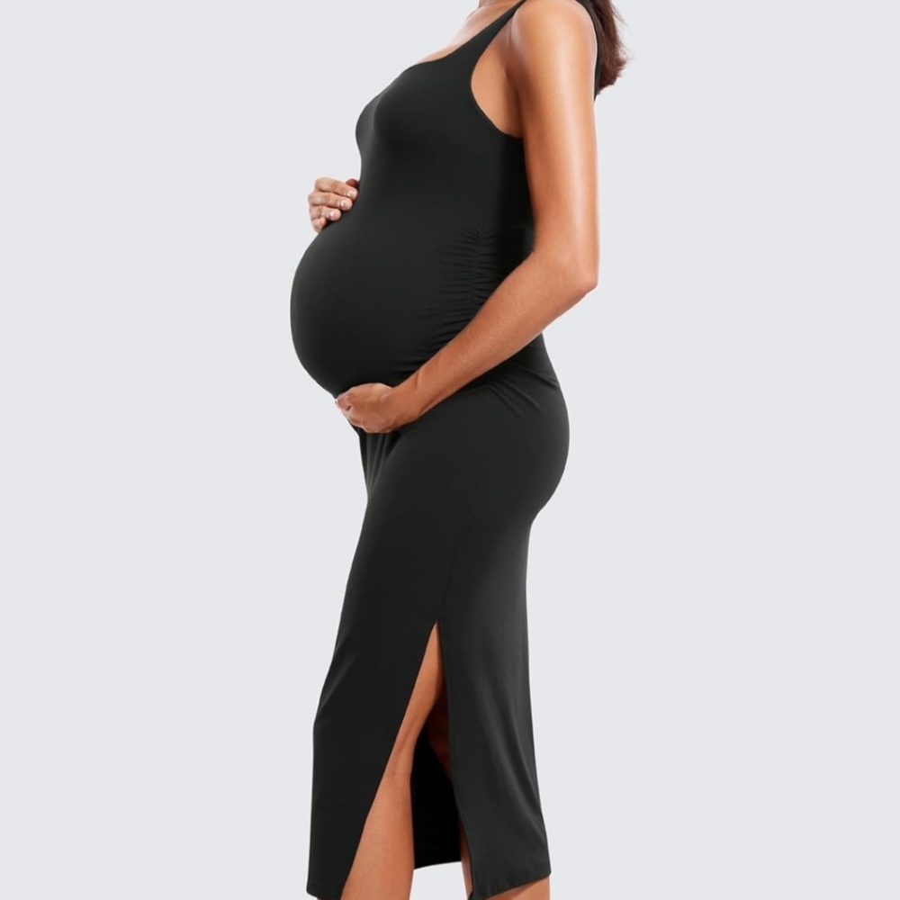 Black Sleeveless Maternity Dress Size XS